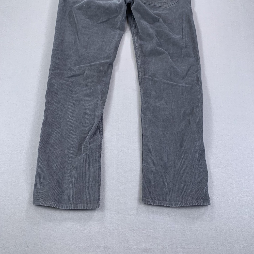 Calvin Klein Jeans Pants Men (36) 34x30 Gray Corduroy 5-Pocket Straight Stretch - Picture 6 of 16